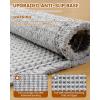 image:imageSmiry Bathroom Rugs Set 2 Piece30x20 Plus 24x17 Extra Soft Absorbent Bath Mats Non Slip Machine Washable Quick Dry Bath Rugs for Bathroom Floor Tub Shower Lightgrey amp Cream