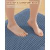 image:imageSmiry Bathroom Rugs Set 2 Piece30x20 Plus 24x17 Extra Soft Absorbent Bath Mats Non Slip Machine Washable Quick Dry Bath Rugs for Bathroom Floor Tub Shower Blue