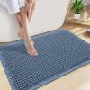 image:imageSmiry Bathroom Rugs Set 2 Piece30x20 Plus 24x17 Extra Soft Absorbent Bath Mats Non Slip Machine Washable Quick Dry Bath Rugs for Bathroom Floor Tub Shower Blue