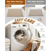 image:imageSmiry Bathroom Rugs Set 2 Piece30x20 Plus 30x18 Extra Soft Absorbent Bath Mats Non Slip Machine Washable Quick Dry Bath Rugs for Bathroom Floor Tub Shower BrownampCream