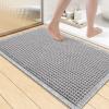 image:imageSmiry Bathroom Rugs Set 2 Piece36x24 Plus 30x20 Extra Soft Absorbent Bath Mats Non Slip Machine Washable Quick Dry Bath Rugs for Bathroom Floor Tub Shower Light Grey