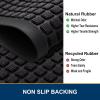image:imageSmiry Front Door Mat Outside Entrance Black 295 x 17 and Bathroom Rugs Sets 2 Piece Black 30 x 20  24 x 16 2 Item Bundle