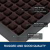 image:imageSmiry Front Door Mat Outside Entrance Brown 295 x 17 and Bathroom Rugs Mat Brown 30 x 20 2 Item Bundle
