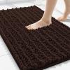 image:imageSmiry Front Door Mat Outside Entrance Brown 295 x 17 and Bathroom Rugs Mat Brown 30 x 20 2 Item Bundle