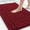 image:imageSmiry Front Door Mat Outside Entrance Red 295 x 17 and Bathroom Rugs Mat Red 30 x 20 2 Item Bundle