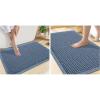 image:imageSmiry Bathroom Rugs Set 2 Piece30x20 Plus 24x17 Extra Soft Absorbent Bath Mats Non Slip Machine Washable Quick Dry Bath Rugs for Bathroom Floor Tub Shower Blue