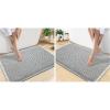 image:imageSmiry Bathroom Rugs Set 2 Piece30x20 Plus30x18 Extra Soft Absorbent Bath Mats Non Slip Machine Washable Quick Dry Bath Rugs for Bathroom Floor Tub Shower Lightgrey amp Cream