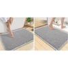 image:imageSmiry Bathroom Rugs Set 2 Piece36x24 Plus 30x20 Extra Soft Absorbent Bath Mats Non Slip Machine Washable Quick Dry Bath Rugs for Bathroom Floor Tub Shower Light Grey