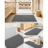 image:imageSmiry Bathroom Rugs Set 2 Piece30x20 Plus 24x17 Extra Soft Absorbent Bath Mats Non Slip Machine Washable Quick Dry Bath Rugs for Bathroom Floor Tub Shower Dark Grey