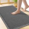 image:imageSmiry Bathroom Rugs Set 2 Piece30x20 Plus 24x17 Extra Soft Absorbent Bath Mats Non Slip Machine Washable Quick Dry Bath Rugs for Bathroom Floor Tub Shower Dark Grey