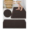 image:imageSmiry Bathroom Rugs Set 2 Piece30x20 Plus 30x18 Extra Soft Absorbent Bath Mats Non Slip Machine Washable Quick Dry Bath Rugs for Bathroom Floor Tub Shower Chocolate