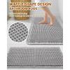 image:imageSmiry Bathroom Rugs Set 2 Piece30x20 Plus 30x18 Extra Soft Absorbent Bath Mats Non Slip Machine Washable Quick Dry Bath Rugs for Bathroom Floor Tub Shower Light Grey