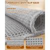 image:imageSmiry Bathroom Rugs Set 2 Piece30x20 Plus 30x18 Extra Soft Absorbent Bath Mats Non Slip Machine Washable Quick Dry Bath Rugs for Bathroom Floor Tub Shower Light Grey
