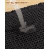 image:imageSmiry Bathroom Rugs Set 2 Piece36x24 Plus 30X20 Extra Soft Absorbent Bath Mats Non Slip Machine Washable Quick Dry Bath Rugs for Bathroom Floor Tub Shower Black