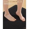 image:imageSmiry Bathroom Rugs Set 2 Piece36x24 Plus 30X20 Extra Soft Absorbent Bath Mats Non Slip Machine Washable Quick Dry Bath Rugs for Bathroom Floor Tub Shower Black