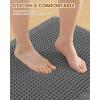 image:imageSmiry Bathroom Rugs Set 2 Piece36x24 Plus 30x20 Extra Soft Absorbent Bath Mats Non Slip Machine Washable Quick Dry Bath Rugs for Bathroom Floor Tub Shower Dark Grey