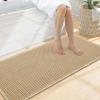 image:imageSmiry Bathroom Rugs Set 2 Piece47x20 Plus 30x20 Extra Soft Absorbent Bath Mats Non Slip Machine Washable Quick Dry Bath Rugs for Bathroom Floor Tub Shower Brown