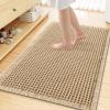 image:imageSmiry Bathroom Rugs Set 2 Piece48x32 Plus 30x20 Extra Soft Absorbent Bath Mats Non Slip Machine Washable Quick Dry Bath Rugs for Bathroom Floor Tub Shower Brown