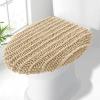 image:imageSmiry Bathroom Rugs Sets 2 Piece30x20 Plus 24x20 and Toilet Lid Cover 175x15 Soft and Absorbent Bath Mat Machine Washable NonSlip Plush Carpet Runner for Tub Shower and Home Decor Beige