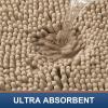 image:imageSmiry Chenille Bathroom Rugs 36x24 and UShaped Toilet Bath Rugs 24x20 Extra Soft and Absorbent Shaggy Bath Mat Machine Washable NonSlip Plush Carpet Beige