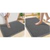 image:imageSmiry Bathroom Rugs Set 2 Piece30x20 Plus 24x17 Extra Soft Absorbent Bath Mats Non Slip Machine Washable Quick Dry Bath Rugs for Bathroom Floor Tub Shower Dark Grey