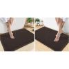 image:imageSmiry Bathroom Rugs Set 2 Piece30x20 Plus 30x18 Extra Soft Absorbent Bath Mats Non Slip Machine Washable Quick Dry Bath Rugs for Bathroom Floor Tub Shower Chocolate