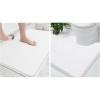 image:imageSmiry Memory Foam Bath Mat 30x20 and UShaped Toilet Bathroom Rugs 24x20Super Soft Absorbent Bathroom Rugs Non Slip Bath Rug Runner for Bathroom Floors White