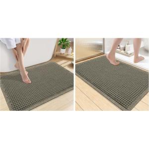 image:imageSmiry Bathroom Rugs Set 2 Piece36x24 Plus 30x20 Extra Soft Absorbent Bath Mats Non Slip Machine Washable Quick Dry Bath Rugs for Bathroom Floor Tub Shower Green