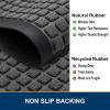 image:imageSmiry Front Door Mat Outside Entrance Grey 295 x 17 and Luxury Chenille Bathroom Rugs Grey 30 x 20 2 Item Bundle