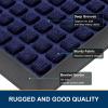 image:imageSmiry Front Door Mat Outside Entrance Navy Blue 295 x 17 and Bathroom Rugs Mat Navy Blue 30 x 20 2 Item Bundle