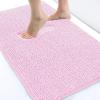 image:imageSmiry Luxury Chenille Bath Rug Set 2 Piece Extra Soft and Absorbent Shaggy Bathroom Mat Rugs Machine Washable NonSlip Plush Carpet Runner for Tub Shower and Bath Room24x1630x20Pink