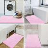 image:imageSmiry Luxury Chenille Bath Rug Set 2 Piece Extra Soft and Absorbent Shaggy Bathroom Mat Rugs Machine Washable NonSlip Plush Carpet Runner for Tub Shower and Bath Room24x1630x20Pink