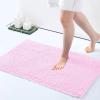 image:imageSmiry Luxury Chenille Bath Rug Set 2 Piece Extra Soft and Absorbent Shaggy Bathroom Mat Rugs Machine Washable NonSlip Plush Carpet Runner for Tub Shower and Bath Room24x1630x20Pink