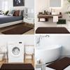 image:imageSmiry Memory Foam Bath Mat Set 24x16 and 30x20 Brown Super Soft Absorbent Bathroom Rugs Non Slip Bath Rug Runner for Shower Bathroom Floors