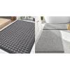 image:imageSmiry Front Door Mat Outside Entrance Mix Grey 295 x 17 and Bathroom Rugs Sets 2 Piece Light Grey 30 x 20  24 x 16 2 Item BundleLight Grey