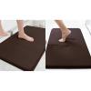image:imageSmiry Memory Foam Bath Mat Set 24x16 and 30x20 Brown Super Soft Absorbent Bathroom Rugs Non Slip Bath Rug Runner for Shower Bathroom Floors