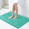 image:imagesmiry Luxury Chenille Bath Rug Set 2 Piece Extra Soft and Absorbent Shaggy Bathroom Mat Rugs Machine Washable NonSlip Plush Carpet Runner for Tub Shower and Bath Room24x1636x24Turquise