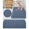 image:imageSmiry Bathroom Rugs Set 2 Piece36x24 Plus 30X20 Extra Soft Absorbent Bath Mats Non Slip Machine Washable Quick Dry Bath Rugs for Bathroom Floor Tub Shower Blue