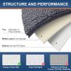 image:imageSmiry Chenille Bath Rug Set 2 Piece Extra Soft and Absorbent Shaggy Bathroom Mat Rugs Machine Washable NonSlip Plush Carpet Runner for Tub Shower and Bath Room24x1630x20Charcoal Grey