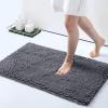image:imageSmiry Chenille Bath Rug Set 2 Piece Extra Soft and Absorbent Shaggy Bathroom Mat Rugs Machine Washable NonSlip Plush Carpet Runner for Tub Shower and Bath Room24x1630x20Charcoal Grey