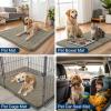 image:imageSmiry Dog Door Mat for Muddy Paws 59x24 Absorbs Moisture and Dirt Doormat NonSlip Washable Quick Dry Chenille Front Door Mat Indoor Entrance Entryway Carpet for Inside Floor CamelWarm Taupe