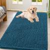 image:imageSmiry Dog Door Mat for Muddy Paws 59x24 Absorbs Moisture and Dirt Doormat NonSlip Washable Quick Dry Chenille Front Door Mat Indoor Entrance Entryway Carpet for Inside Floor CamelAtlantic Blue