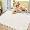 image:imageSmiry Dog Door Mat for Muddy Paws 59x24 Absorbs Moisture and Dirt Doormat NonSlip Washable Quick Dry Chenille Front Door Mat Indoor Entrance Entryway Carpet for Inside Floor CamelIvory