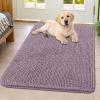 image:imageSmiry Dog Door Mat for Muddy Paws 59x24 Absorbs Moisture and Dirt Doormat NonSlip Washable Quick Dry Chenille Front Door Mat Indoor Entrance Entryway Carpet for Inside Floor CamelDeep Plum