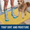 image:imageSmiry Dog Door Mat for Muddy Paws 59x24 Absorbs Moisture and Dirt Doormat NonSlip Washable Quick Dry Chenille Front Door Mat Indoor Entrance Entryway Carpet for Inside Floor CamelYellow