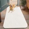 image:imageSmiry Dog Door Mat for Muddy Paws 59x24 Absorbs Moisture and Dirt Doormat NonSlip Washable Quick Dry Chenille Front Door Mat Indoor Entrance Entryway Carpet for Inside Floor CamelIvory