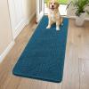 image:imageSmiry Dog Door Mat for Muddy Paws 59x24 Absorbs Moisture and Dirt Doormat NonSlip Washable Quick Dry Chenille Front Door Mat Indoor Entrance Entryway Carpet for Inside Floor CamelAtlantic Blue