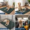 image:imageSmiry Dog Door Mat for Muddy Paws 59x24 Absorbs Moisture and Dirt Doormat NonSlip Washable Quick Dry Chenille Front Door Mat Indoor Entrance Entryway Carpet for Inside Floor CamelGreen
