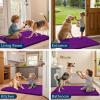 image:imageSmiry Dog Door Mat for Muddy Paws 59x24 Absorbs Moisture and Dirt Doormat NonSlip Washable Quick Dry Chenille Front Door Mat Indoor Entrance Entryway Carpet for Inside Floor CamelPurple