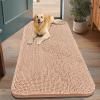 image:imageSmiry Dog Door Mat for Muddy Paws 59x24 Absorbs Moisture and Dirt Doormat NonSlip Washable Quick Dry Chenille Front Door Mat Indoor Entrance Entryway Carpet for Inside Floor CamelPeach